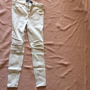 White hollister high rise jean legging